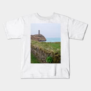 Ruins on Rock Island, County Cork, Ireland Kids T-Shirt